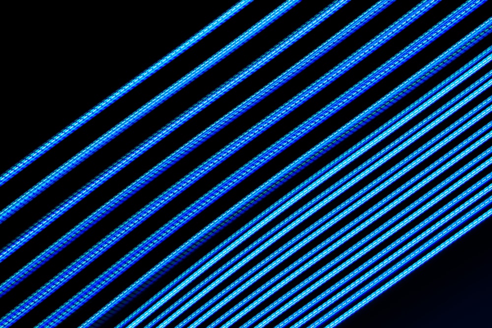 blue and white striped textile