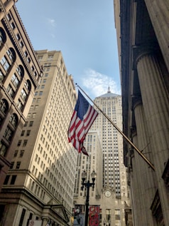 us a flag on pole