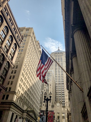 us a flag on pole