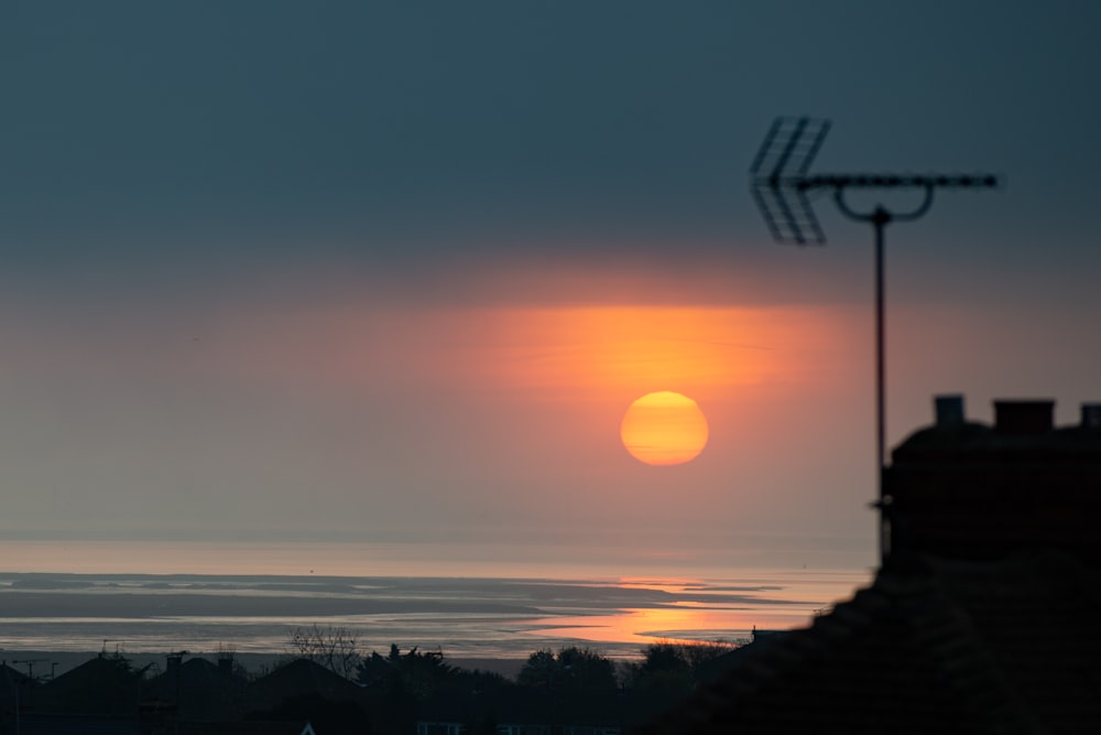 Silhouette der Bäume bei Sonnenuntergang