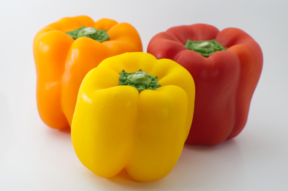 red and yellow bell pepper