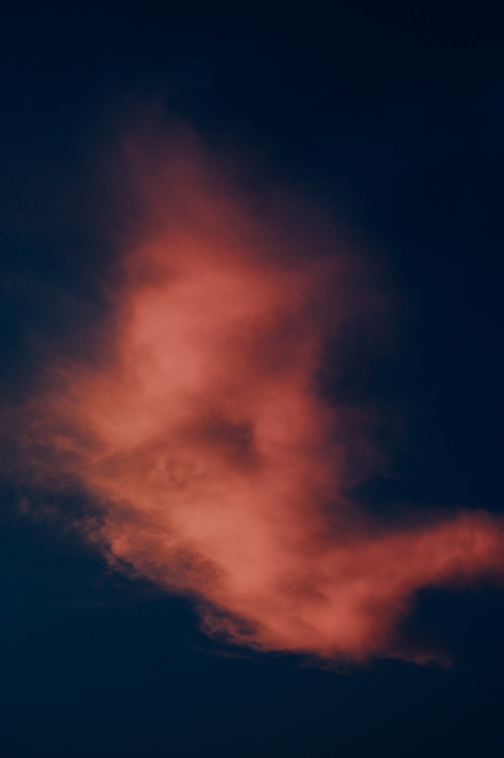 orange and blue cloudy sky