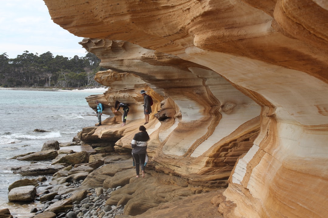 Natural arch photo spot Maria Island Australia