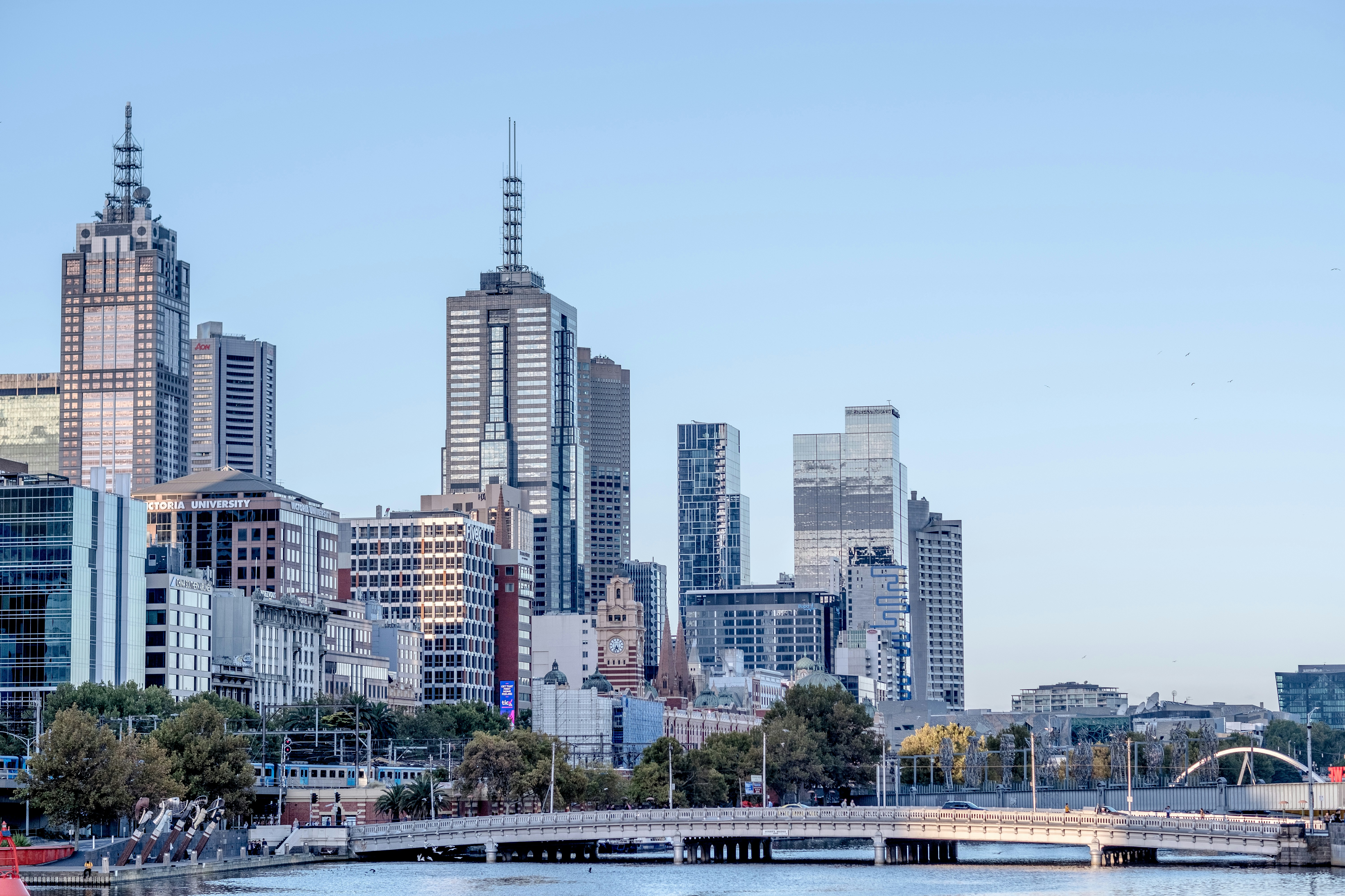city skyline under blue sky during daytime, CBD View