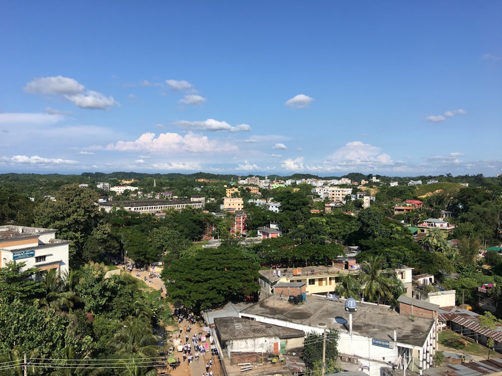 aerial view of city during daytime