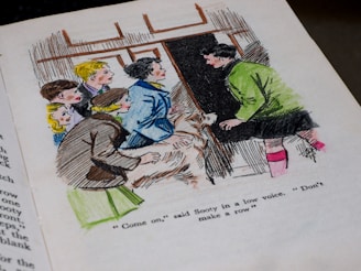 man in green shirt and blue pants illustration