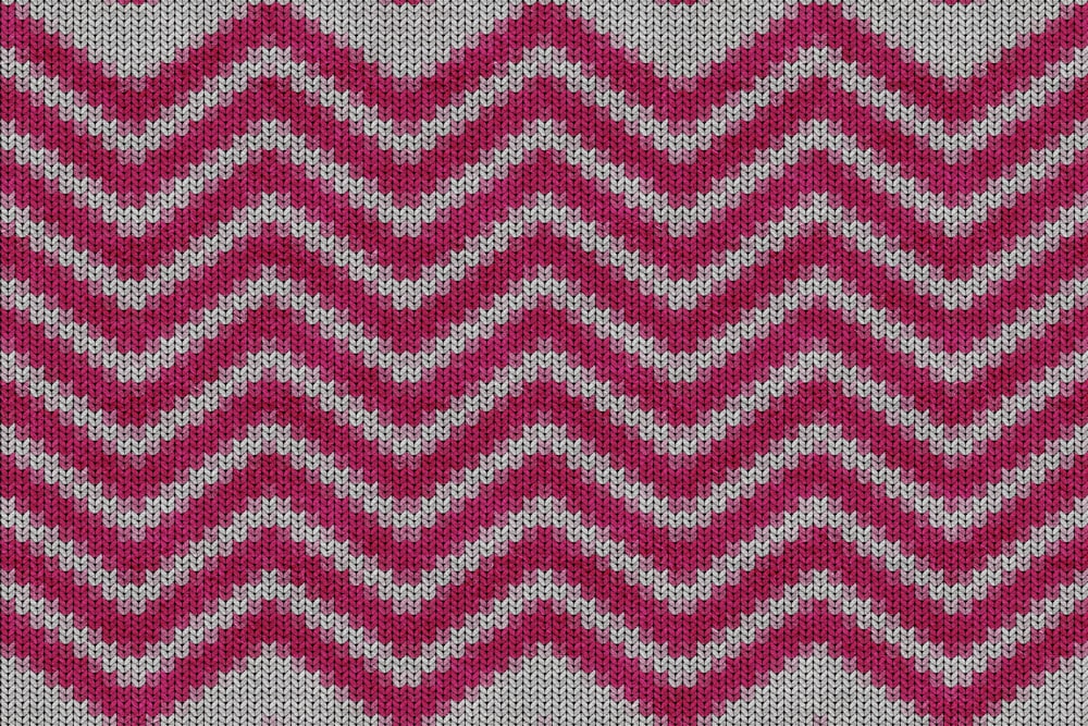 red and white chevron textile