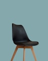 black and brown wooden chair