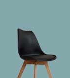 black and brown wooden chair