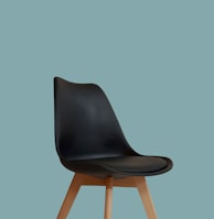 black and brown wooden chair