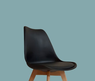 black and brown wooden chair