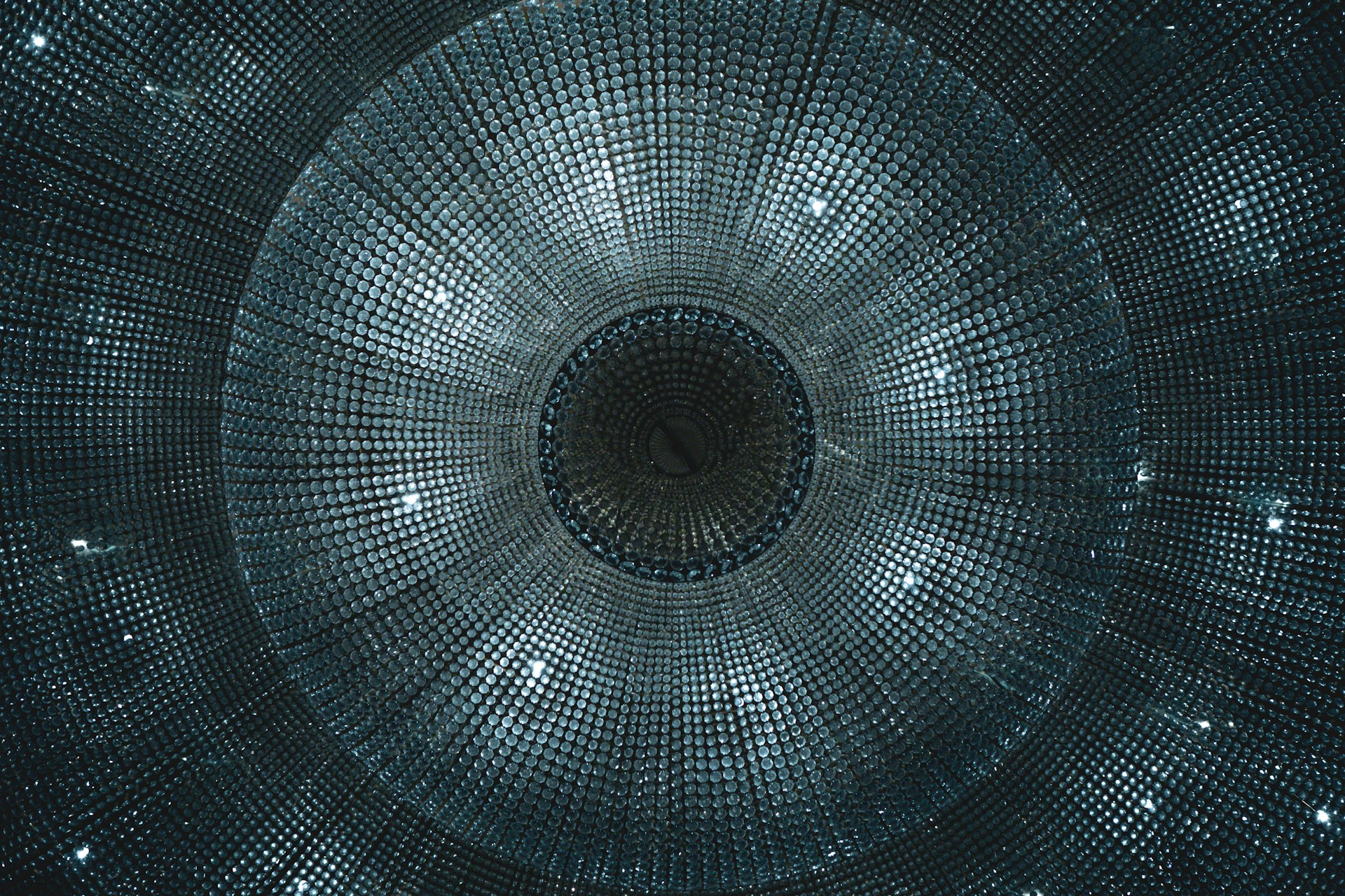 black and white round light