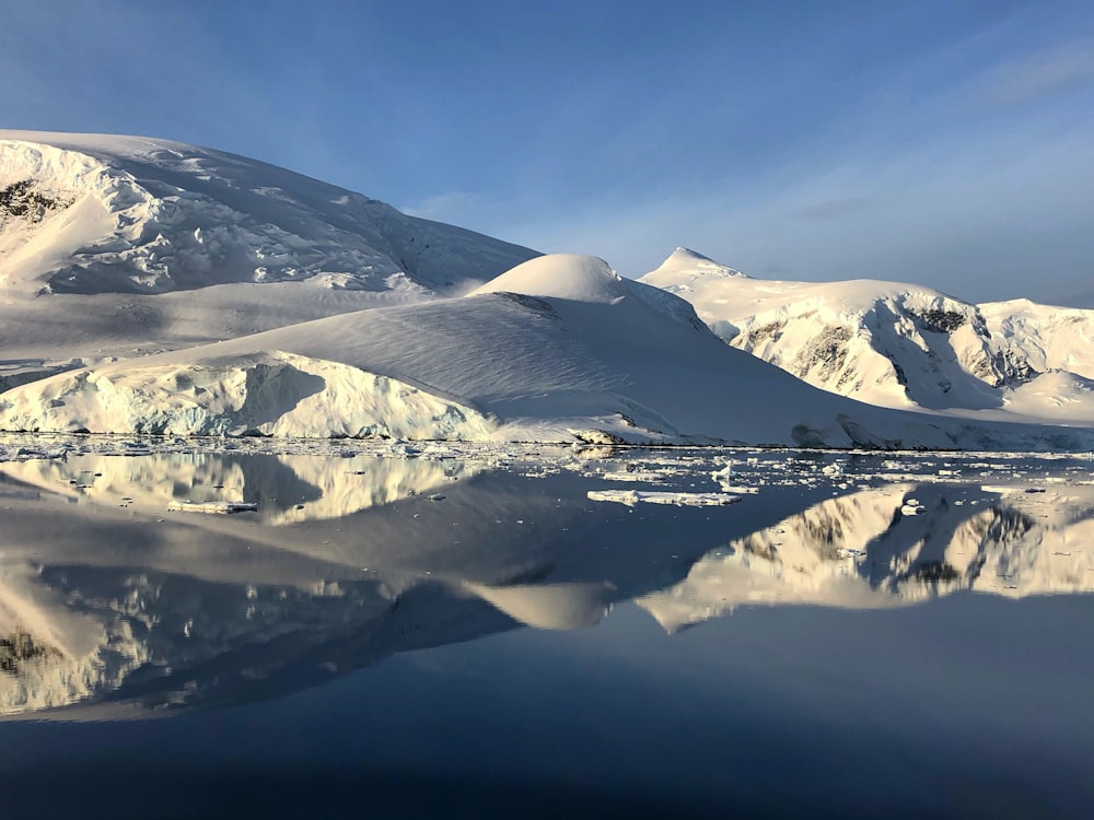 snow covered mountain under blue sky during daytime