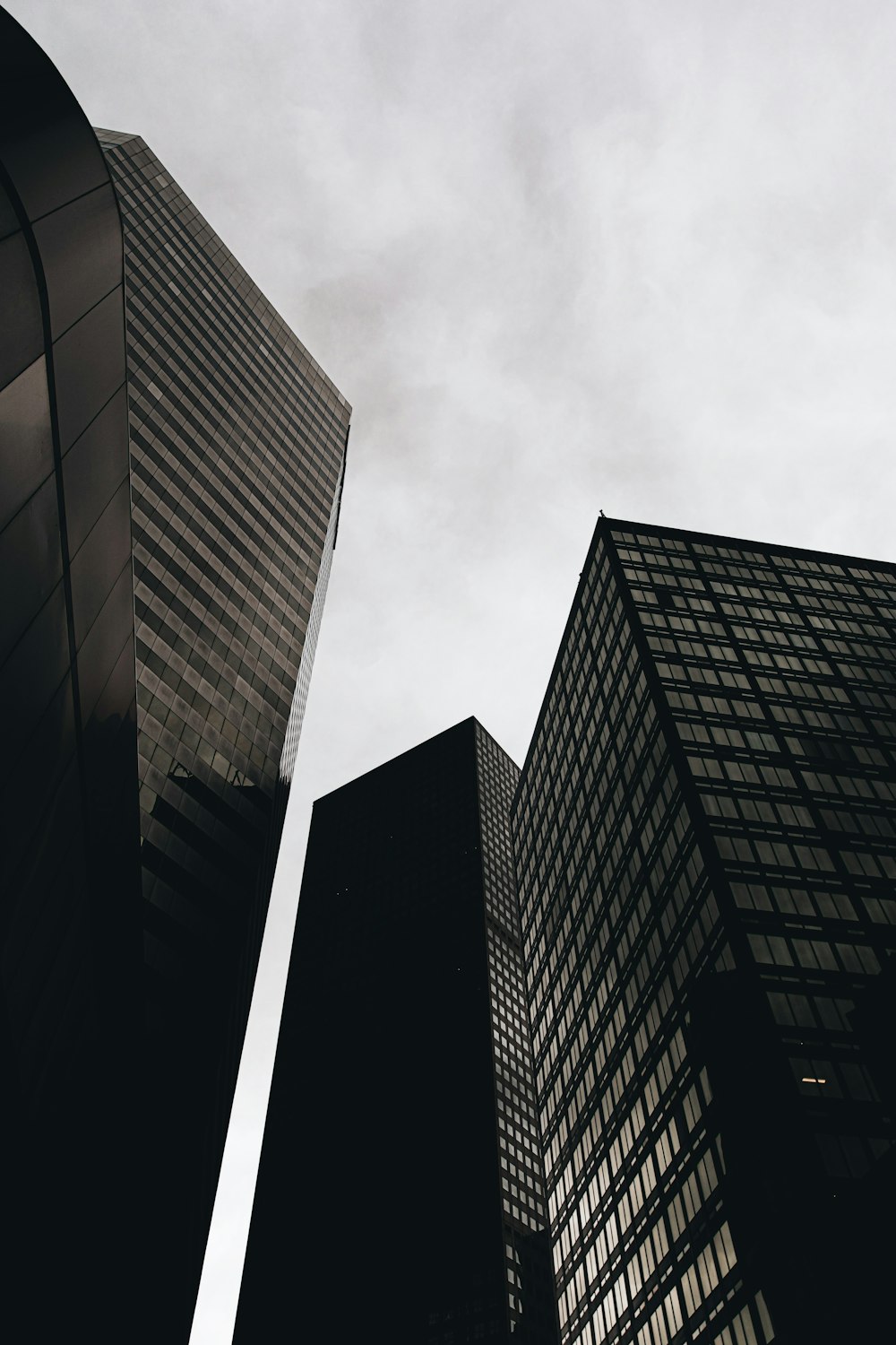 low angle photography of high rise building