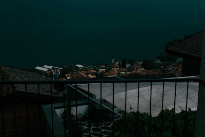 A cozy flat with balcony overlooking a peaceful village street.