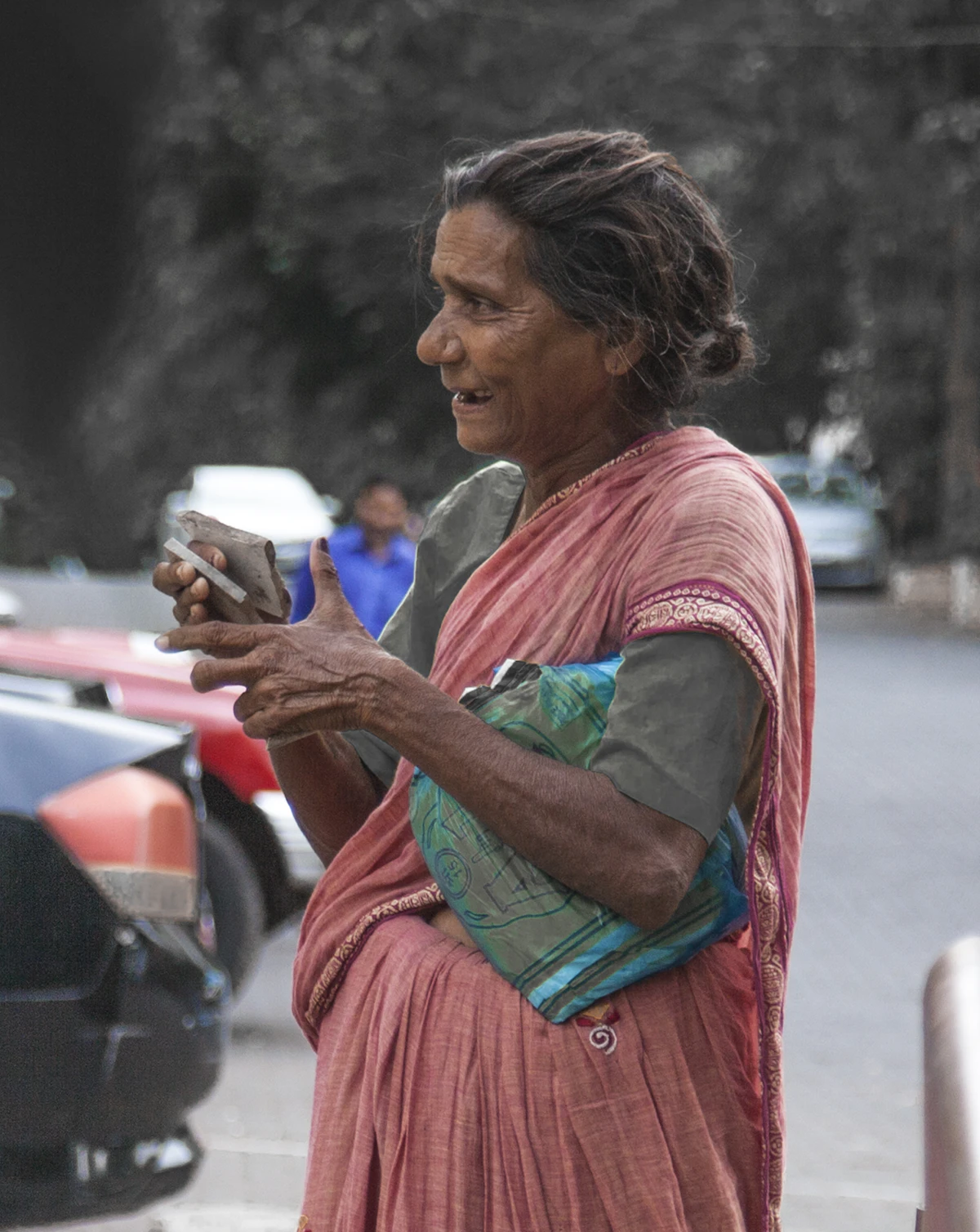 Indian woman using a smartphone to represent privacy and secure mobile access