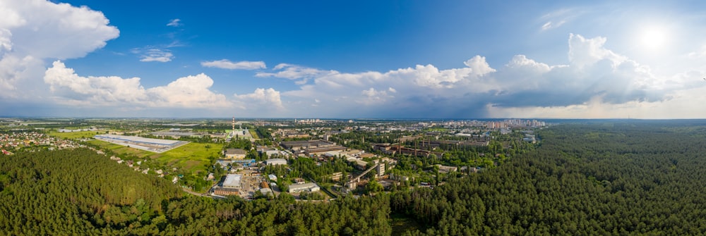 aerial view of city during daytime