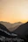 Sunset view of the peaceful mountain landscape near Nacional 2 route