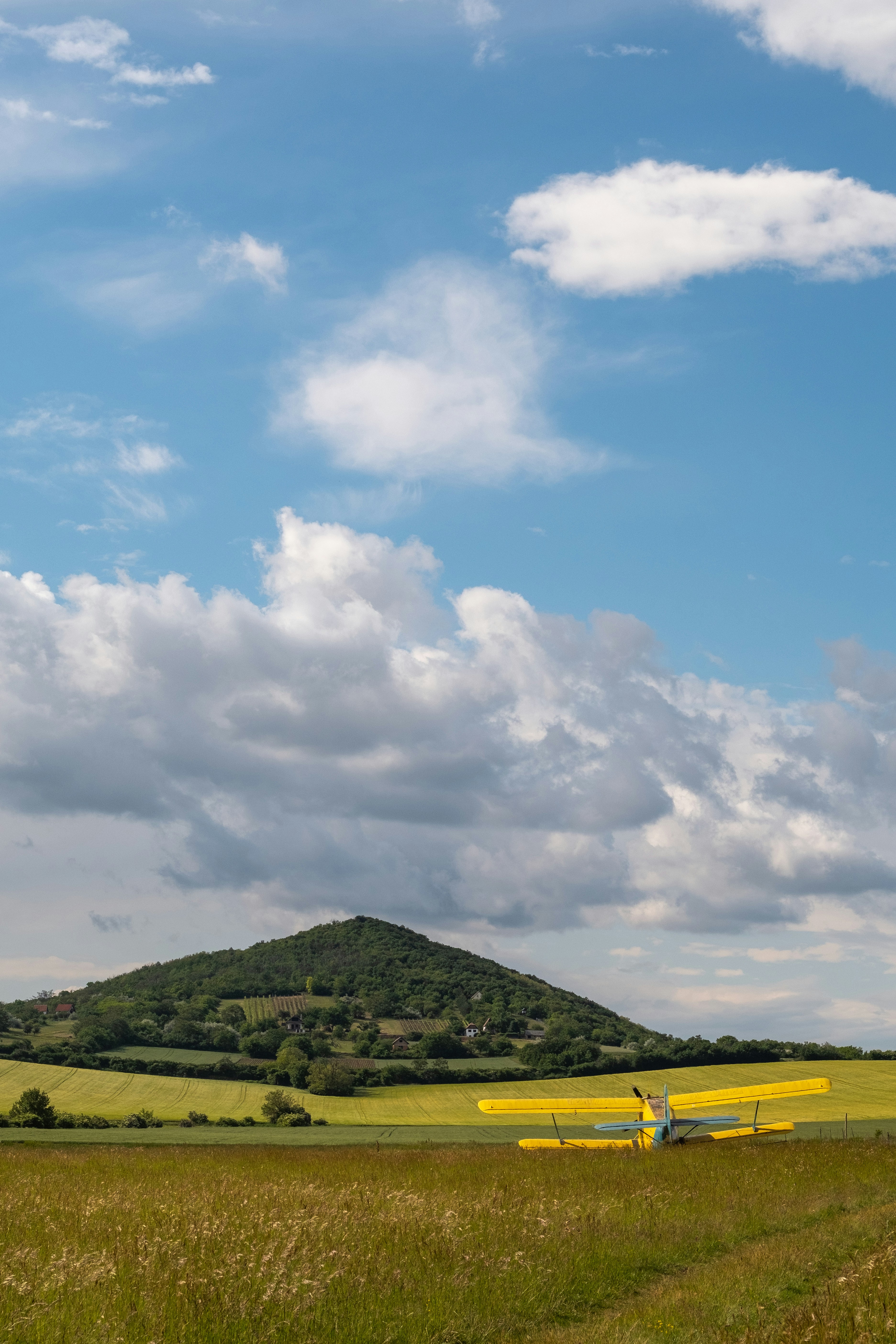 Green grass field under blue sky and white clouds during daytime photo ...