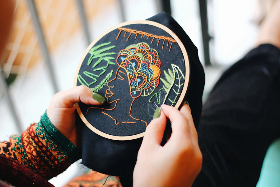 Embroidered