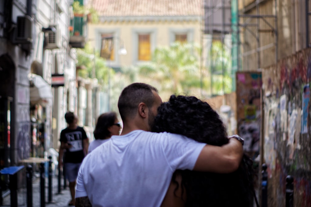 man in white t-shirt