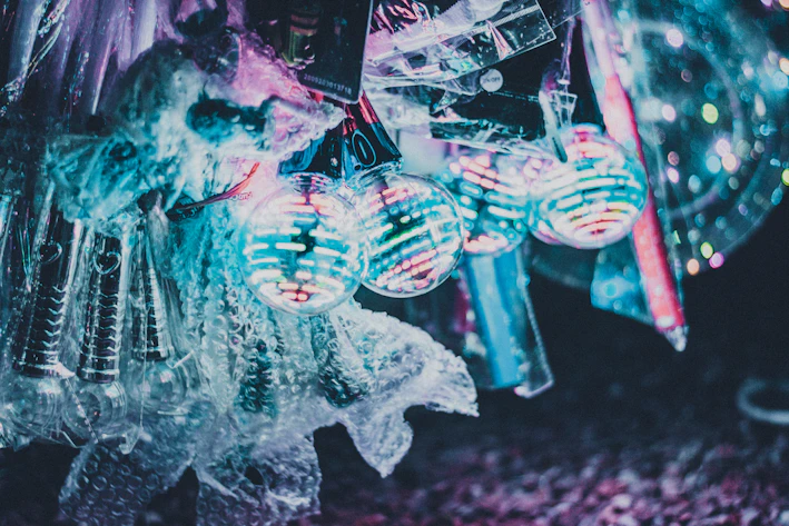 A vibrant collage showcasing a variety of product categories glowing with magical sparkles.