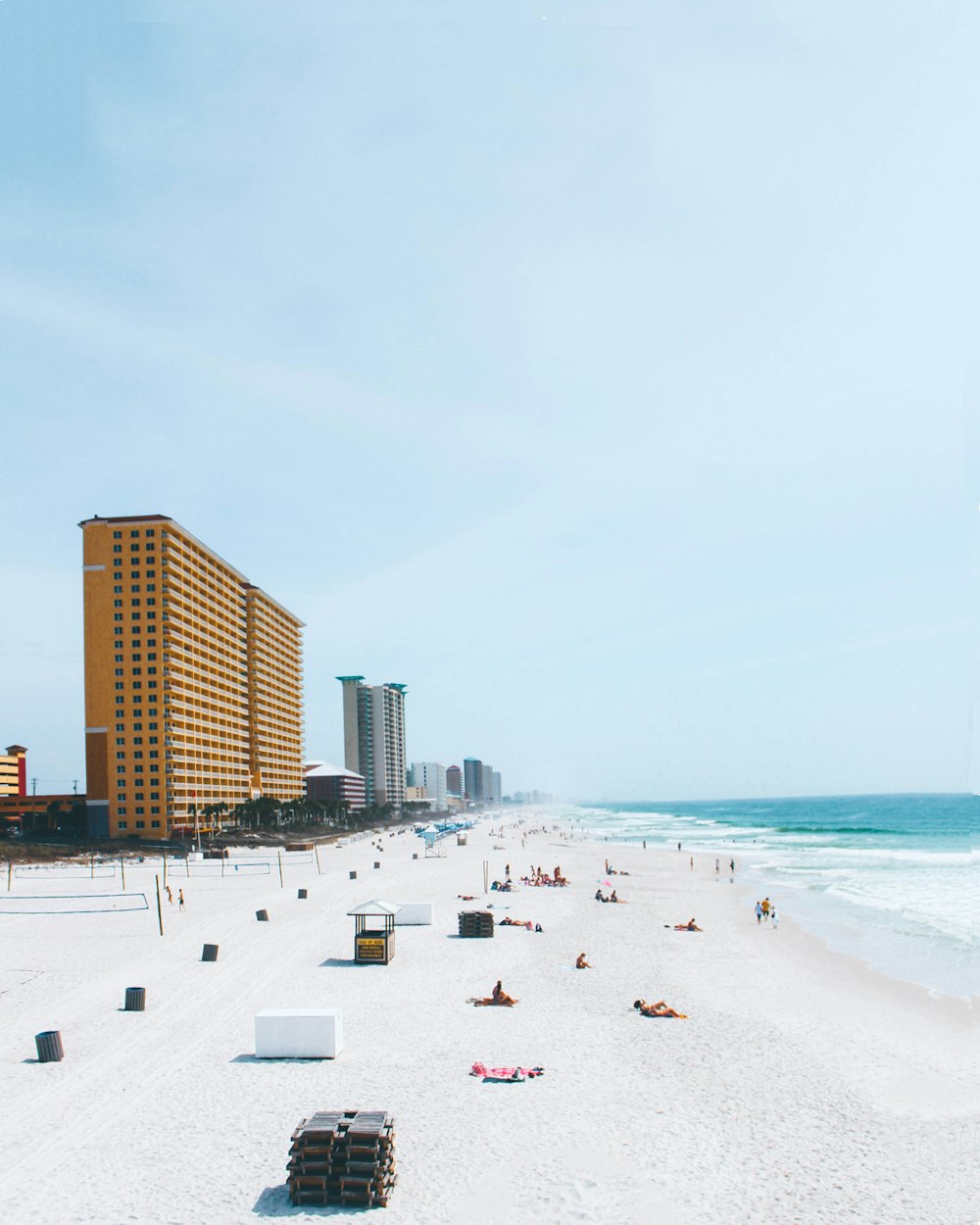 people on beach during daytime