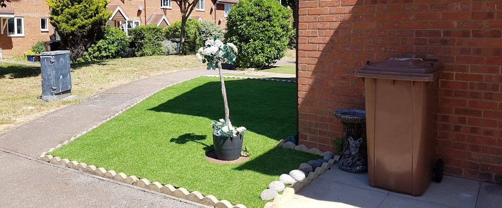 A clean and organized yard showcasing our services.