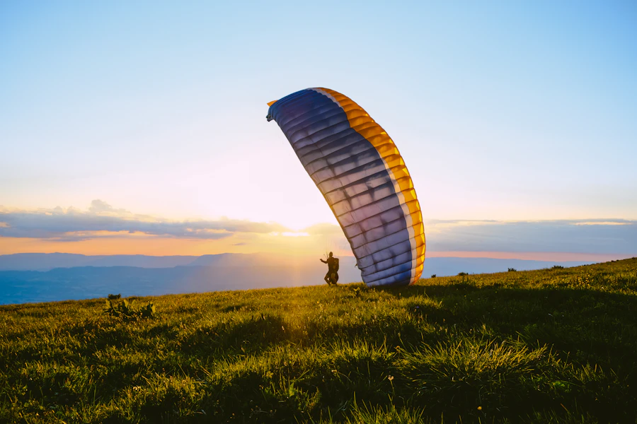 Retour au coucher du soleil