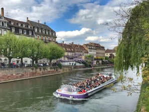 The picturesque Danube River flowing through Timisoara.