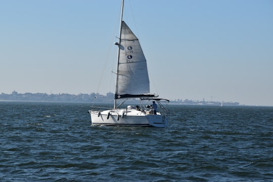 white sailboat on sea during daytime in Montevideo Montevideo Department Uruguay