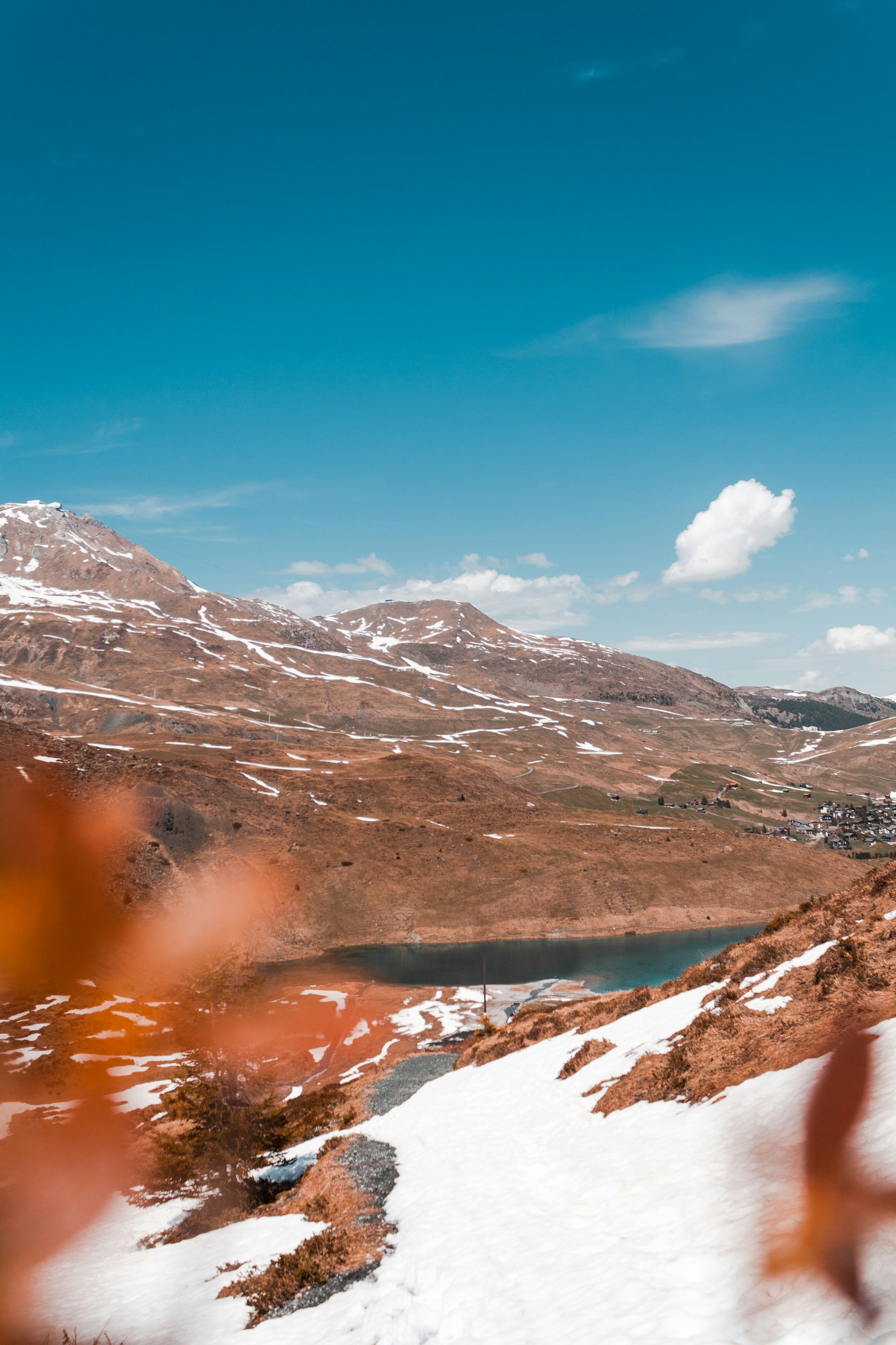 snow covered mountains during daytime