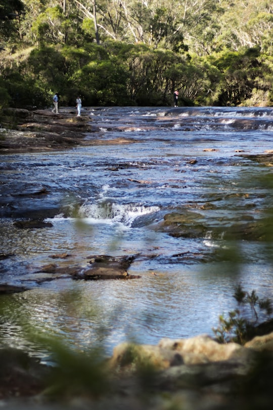 water falls on the river in Carrington Falls NSW Australia