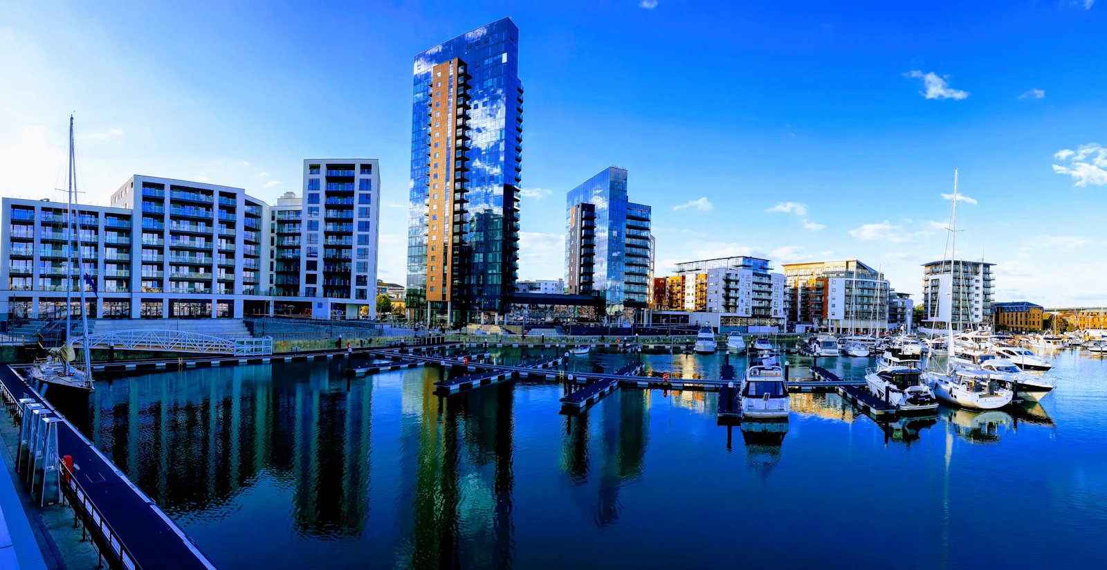 Ocean Village marina and apartments in Southampton