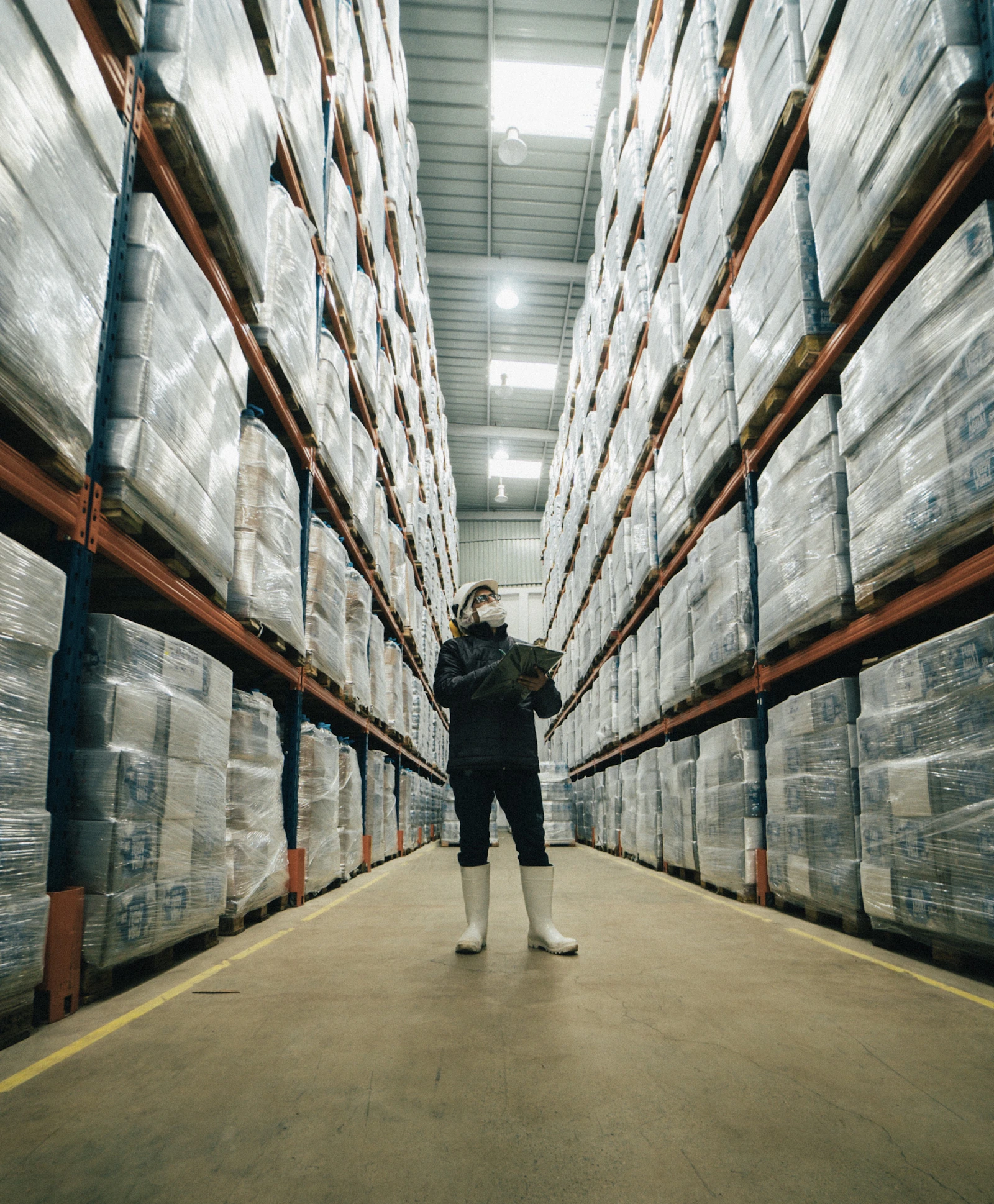 Hourly employee working a shift at a distribution facility