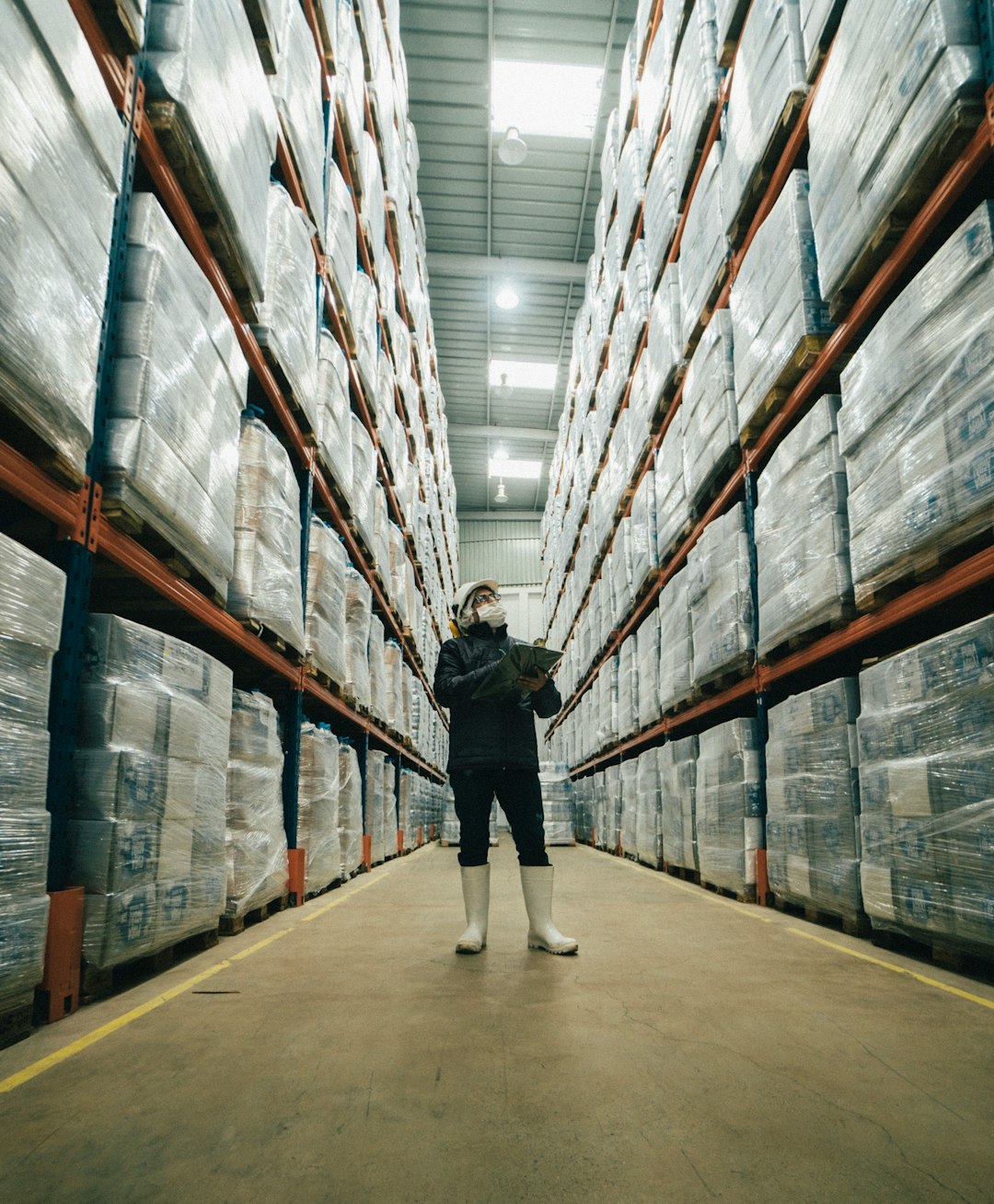 Business operator walking a facility hallway, focused on operations rather than software engineering