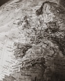 brown and black map illustration