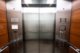 Upgraded elevator interior with advanced control panel