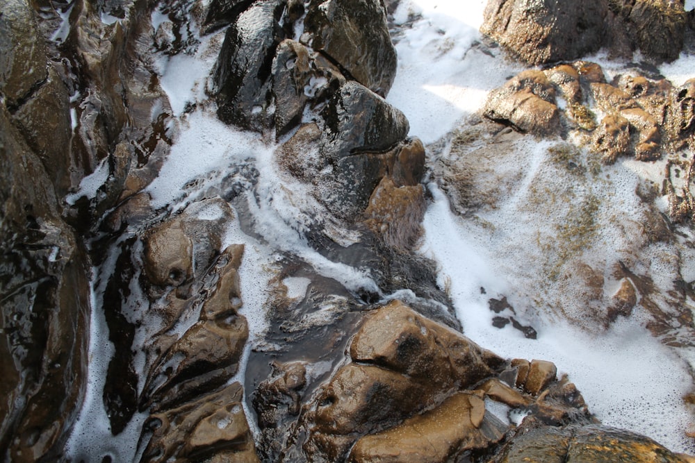 brown and white rocky mountain