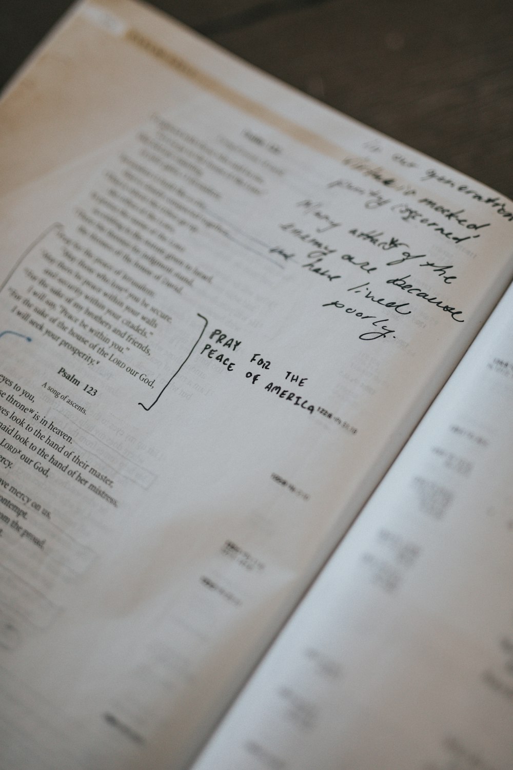 white book page on brown wooden table