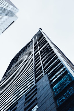 low angle photography of high rise building