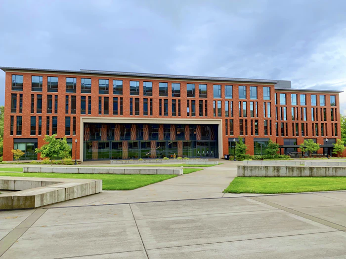 Ivy-covered university building
