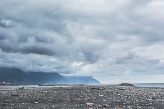 white clouds over the mountains in Hualien City Taiwan