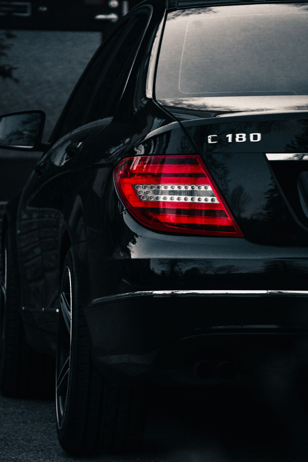 black mercedes benz c class