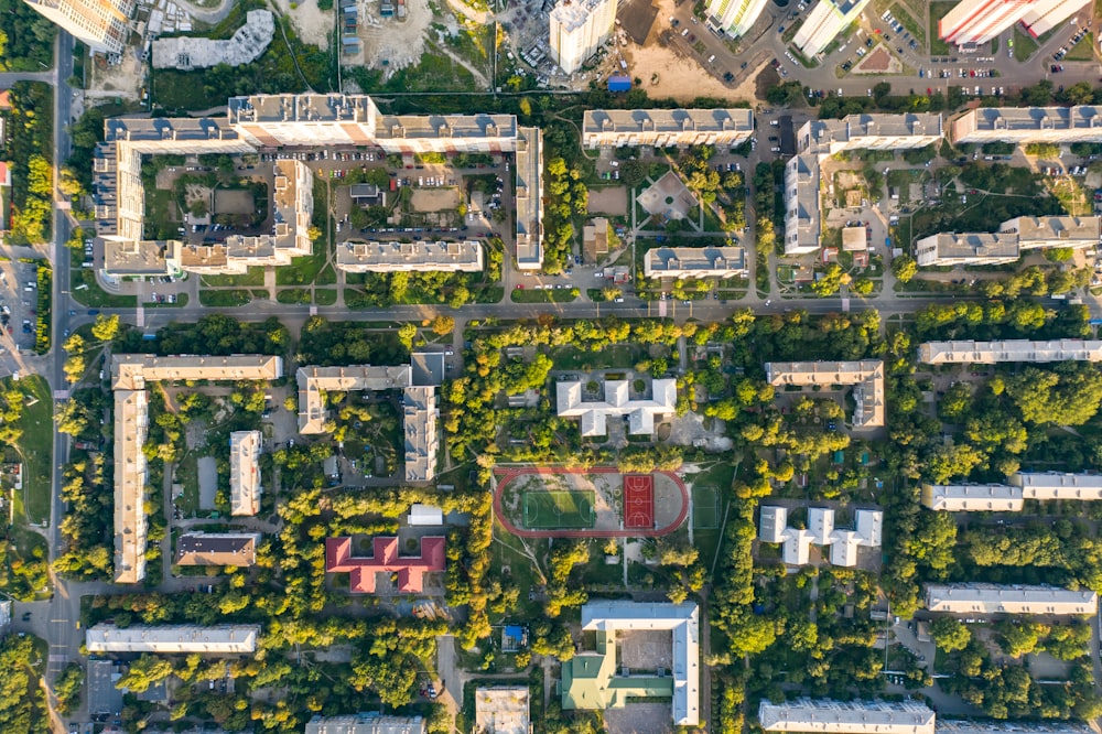 aerial view of city during daytime