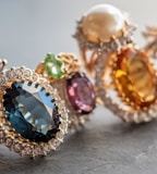 gold and green gemstone ring