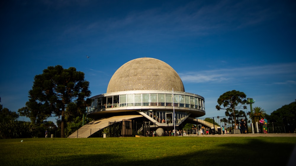 gray and white dome building