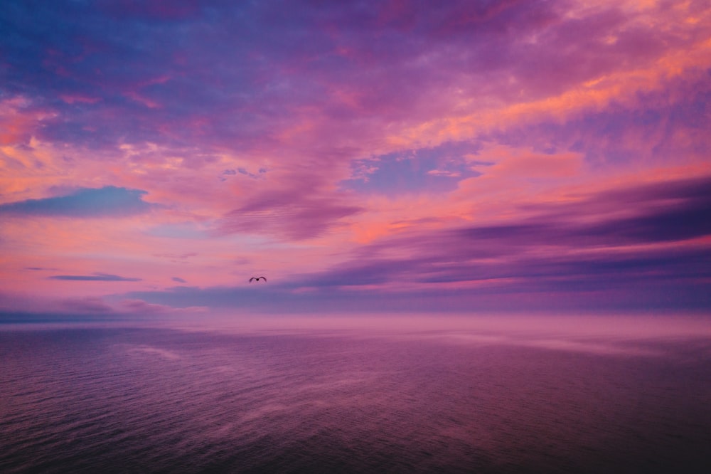 blue sky and white clouds during sunset