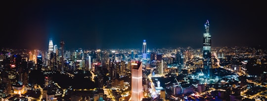 high rise buildings during night time in Kuala Lumpur City Centre Malaysia