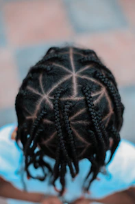 black and white knit textile